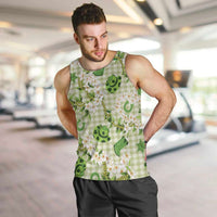 Mokihana Maile Ilima Leis Paniolo Palaka Men Tank Top Hawaiian Omaomo Ala Spirit - Polynesian Pride