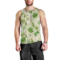 Mokihana Maile Ilima Leis Paniolo Palaka Men Tank Top Hawaiian Omaomo Ala Spirit - Polynesian Pride