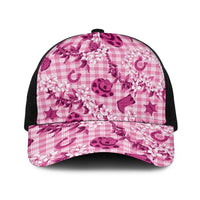 Mokihana Maile Ilima Leis Paniolo Palaka Baseball Net Cap Hawaiian Omaomo Ulaula Spirit - Polynesian Pride