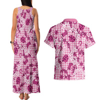 Mokihana Maile Ilima Leis Paniolo Palaka Couples Matching Tank Maxi Dress and Hawaiian Shirt Hawaiian Omaomo Ulaula Spirit LT9 - Polynesian Pride