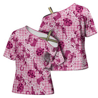 Mokihana Maile Ilima Leis Paniolo Palaka Cross Shoulder Shirt Hawaiian Omaomo Ulaula Spirit - Polynesian Pride