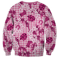 Mokihana Maile Ilima Leis Paniolo Palaka Sweatshirt Hawaiian Omaomo Ulaula Spirit LT9 - Polynesian Pride