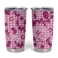 Mokihana Maile Ilima Leis Paniolo Palaka Tumbler Cup Hawaiian Omaomo Ulaula Spirit - Polynesian Pride