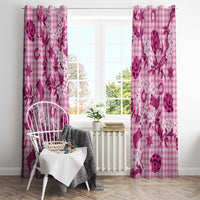 Mokihana Maile Ilima Leis Paniolo Palaka Window Curtain Hawaiian Omaomo Ulaula Spirit - Polynesian Pride
