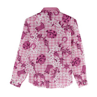 Mokihana Maile Ilima Leis Paniolo Palaka Women Casual Shirt Hawaiian Omaomo Ulaula Spirit LT9 - Polynesian Pride