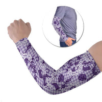 Mokihana Maile Ilima Leis Paniolo Palaka Arm Sleeves Hawaiian Poni Spirit - Polynesian Pride