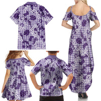 Mokihana Maile Ilima Leis Paniolo Palaka Family Matching Summer Maxi Dress and Hawaiian Shirt Hawaiian Poni Spirit LT9 - Polynesian Pride