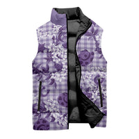 Mokihana Maile Ilima Leis Paniolo Palaka Sleeveless Puffer Jacket Hawaiian Poni Spirit LT9 - Polynesian Pride
