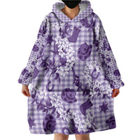 Mokihana Maile Ilima Leis Paniolo Palaka Wearable Blanket Hoodie Hawaiian Poni Spirit LT9 - Polynesian Pride