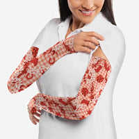 Mokihana Maile Ilima Leis Paniolo Palaka Arm Sleeves Hawaiian Ulaula Spirit - Polynesian Pride