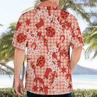 Mokihana Maile Ilima Leis Paniolo Palaka Hawaiian Shirt Hawaiian Ulaula Spirit - Polynesian Pride