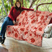 Mokihana Maile Ilima Leis Paniolo Palaka Quilt Hawaiian Ulaula Spirit - Polynesian Pride