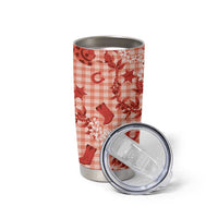 Mokihana Maile Ilima Leis Paniolo Palaka Tumbler Cup Hawaiian Ulaula Spirit - Polynesian Pride