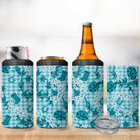 Mokihana Maile Ilima Leis Paniolo Palaka 4 in 1 Can Cooler Tumbler Hawaiian Polu Opa Spirit LT9 - Polynesian Pride