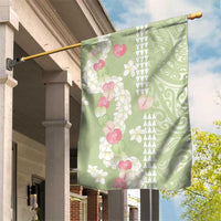 Leaf Green Hawaii Anthurium Plumeria Lei Garden Flag