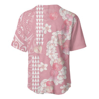 Soft Pink Hawaii Anthurium Plumeria Lei Baseball Jersey