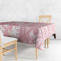 Soft Pink Hawaii Anthurium Plumeria Lei Tablecloth