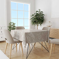 Suede Beige Hawaii Anthurium Plumeria Lei Tablecloth
