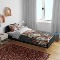 Hawaii Tartan With Hibiscus Bedding Set Polynesian Pattern Vintage