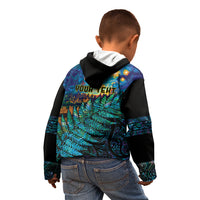 Matariki Te Tau Hou Maori Kid Hoodie New Zealand Silver Fern Night Starry Sky LT9 - Polynesian Pride