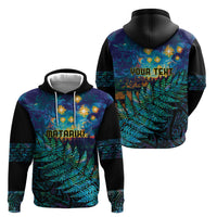 Matariki Te Tau Hou Maori Zip Hoodie New Zealand Silver Fern Night Starry Sky LT9 - Polynesian Pride