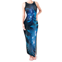 New Zealand Matariki Tank Maxi Dress Blue Milky Way Stars Night Sky