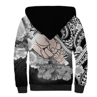 Polynesian Pride Happy Father Day Sherpa Hoodie I Love You Dad - Polynesian Tribal Black LT9 - Polynesian Pride