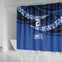Fiji Rugby Pacific Custom Shower Curtain Pasifika Tapa Pattern