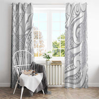 Lotu Tamaiti Samoa Siapo Window Curtain White Sunday With Teuila Torch Ginger