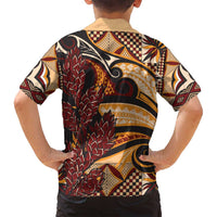 Vintage Samoa Siapo Family Matching Summer Maxi Dress and Hawaiian Shirt With Teuila Torch Ginger