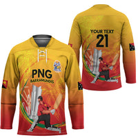 Custom Cricket PNG East Asia-Pacific Hockey Jersey Papua New Guinea Rise to Power LT9 - Polynesian Pride