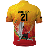 Custom Cricket PNG East Asia-Pacific Polo Shirt Papua New Guinea Rise to Power LT9 - Polynesian Pride
