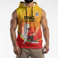 Custom Cricket PNG East Asia-Pacific Sleeveless Hoodie Papua New Guinea Rise to Power LT9 - Polynesian Pride