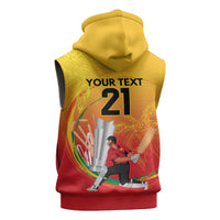 Custom Cricket PNG East Asia-Pacific Sleeveless Zip Hoodie Papua New Guinea Rise to Power LT9 - Polynesian Pride