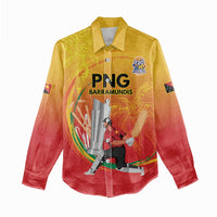 Custom Cricket PNG East Asia-Pacific Women Casual Shirt Papua New Guinea Rise to Power LT9 - Polynesian Pride