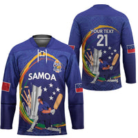 Custom Cricket Samoa East Asia-Pacific Hockey Jersey Samoa Storming the Limits - Polynesian Pride