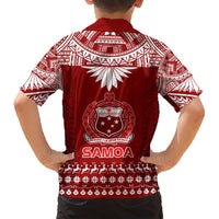 Toa Samoa Christmas Hawaiian Shirt Samoa Siva Tau Manuia Le Kerisimasi Red Vibe LT9 - Polynesian Pride