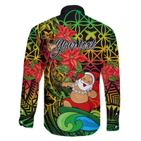 Personalised Vanuatu Joyeux Noel Family Matching Tank Maxi Dress and Hawaiian Shirt Christmas Santas God Yumi LT9 - Polynesian Pride