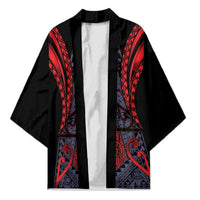 Custom New Zealand Kimono Maori Kiwiana Pattern Tukutuku Motif