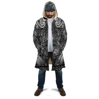 Custom New Zealand Taiaha Maori Cloak Kiwikiwi Minimalist Silver Fern Tukutuku Motif LT9 - Polynesian Pride