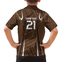 Custom Oceania Football Bula Fiji Hawaiian Shirt Polynesian Tribal Pattern