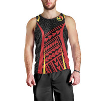 Custom Oceania Football Papua New Guinea Men Tank Top Polynesian Tribal Pattern