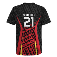Custom Oceania Football Papua New Guinea Rugby Jersey Polynesian Tribal Pattern