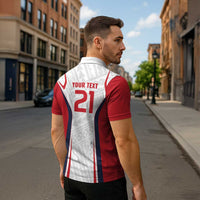 Custom Oceania Football Tahiti Zipper Polo Shirt Polynesian Tribal Pattern