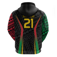 Custom Oceania Football Vanuatu Hoodie Polynesian Tribal Pattern