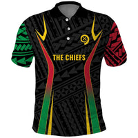 Custom Oceania Football Vanuatu Polo Shirt Polynesian Tribal Pattern