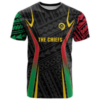 Custom Oceania Football Vanuatu T Shirt Polynesian Tribal Pattern