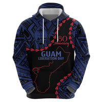 Personalized Guam 80th Anniversary Liberation Day Zip Hoodie Guahan Basic Seal