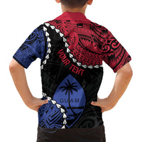 Personalized Guam 80th Anniversary Liberation Day Family Matching Off Shoulder Short Dress and Hawaiian Shirt Tano I Man Chamoru Since 1944 LT9 - Polynesian Pride
