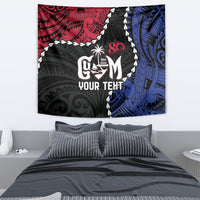 Personalized Guam 80th Anniversary Liberation Day Tapestry Tano I Man Chamoru Since 1944